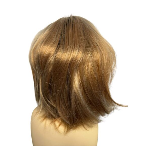 13” Short Strawberry Blond Light Brown Synthetic Bob Wig NEW - Picture 4 of 6
